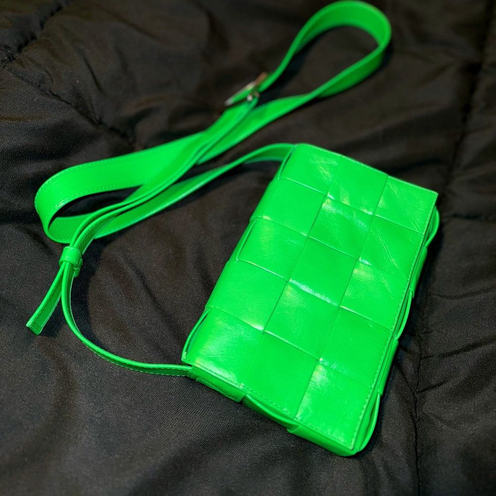 Bottega Veneta Nappa Maxi Intrecciato Small Cassette Crossbody Bag